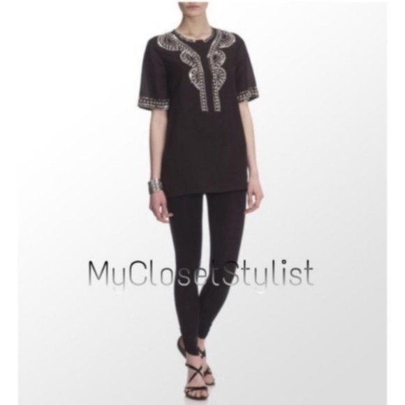 Elie Tahari STUDDED NWT $358 Black Top! RARE XS-S - Picture 2 of 4